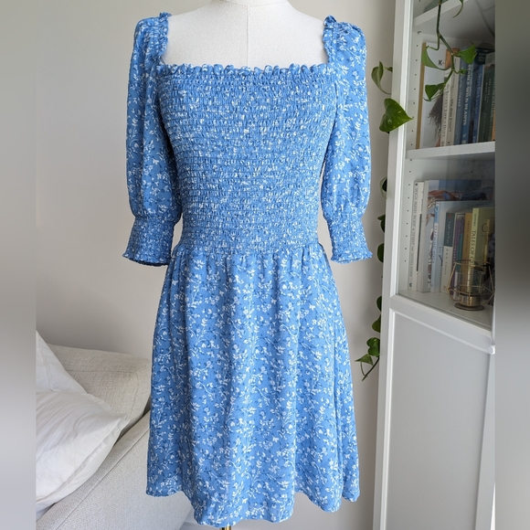 Reformation Smocked Elle Mini Dress - Picture 9 of 10